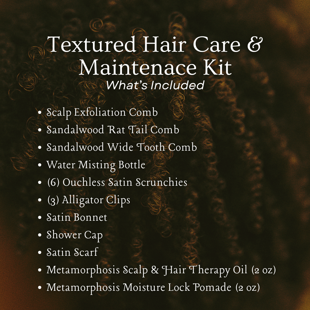 Kit d'entretien pour cheveux texturés