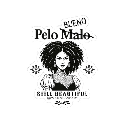 Kiss-Cut Sticker - “Pelo Bueno / Pelo Malo” Afro Hair Empowerment Design