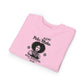 Toddler Sweatshirt -"Pelo Bueno, Pelo Malo" Vintage Afro Girl Graphic
