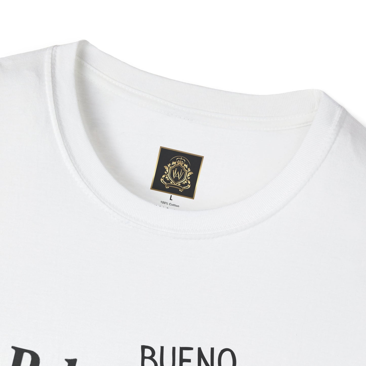 Still Beautiful Unisex Tee — "Pelo malo, bue malo" Crossed Out, Bueno (Curly Hair Celebration)