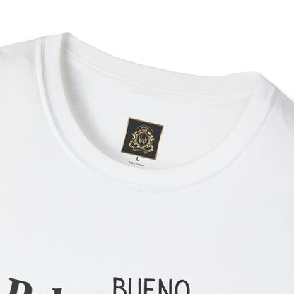 Still Beautiful Unisex Tee — "Pelo malo, bue malo" Crossed Out, Bueno (Curly Hair Celebration)