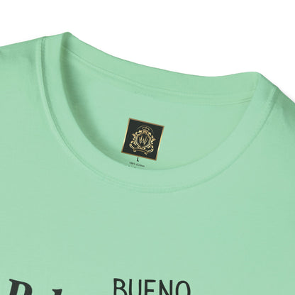 Still Beautiful Unisex Tee — "Pelo malo, bue malo" Crossed Out, Bueno (Curly Hair Celebration)