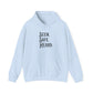 Hoodie — "Seen. Safe. Heard." Minimal Statement Hoodie